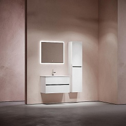 Sancos Тумба с раковиной Urban 80 белый глянец раковина Element 81 CN7005 – фотография-10