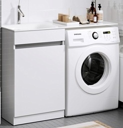 Aqwella Мебель для ванной Forma с бельевой корзиной слева – фотография-5