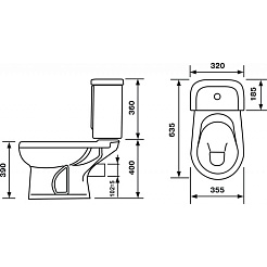Оскольская керамика Унитаз-компакт Дора зеленый – фотография-2