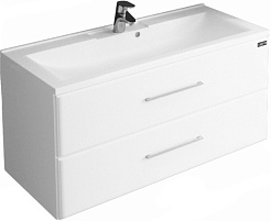 СанТа Тумба с раковиной Омега 100 подвесная – фотография-1