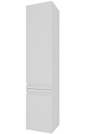 Aquatek Шкаф-пенал Вега 35 AQ70035L-MW белый матовый, петли слева – фотография-1