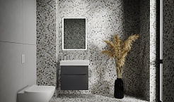 Jorno Тумба с раковиной Folk 65 антрацит – фотография-4