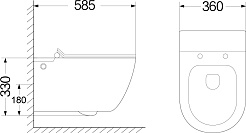 Ceruttispa Унитаз подвесной C-376C – фотография-21