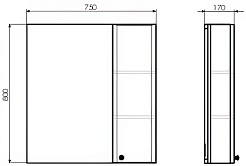Comforty Зеркальный шкаф Амстердам 75 белый – фотография-9