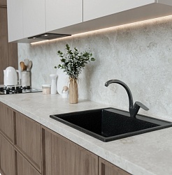 Mixline Смеситель для кухни 35k ML14-031GR графит – фотография-4