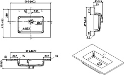 Parly Мебель для ванной Bella 100 подвесная белая – фотография-11