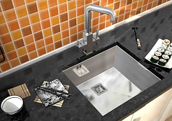 Zorg Кухонная мойка Steel Hammer Alta SH X 4444 – фотография-2