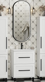 Misty Мебель для ванной Модерн 60 белая – фотография-1