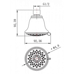 Lemark Верхний душ LM8043C – фотография-2