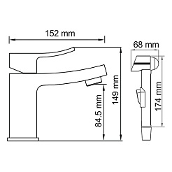 WasserKRAFT Смеситель для раковины "Aller 1068" – фотография-4
