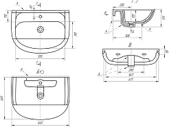 Водолей Тумба с раковиной Колумбия 65 дуб – фотография-4