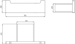 Milacio Крючок Ultra MCU.950.GD двойной золото – фотография-4