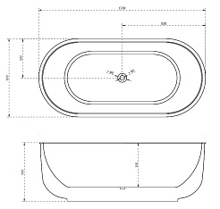 ABBER Акриловая ванна AB9244 – фотография-4
