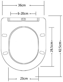 Esbano Сиденье для унитаза Azalea/Clavel кофе матовое – фотография-6