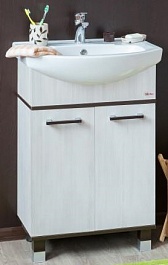 Sanflor Тумба для умывальника Толедо 60 венге, северное дерево светлое – фотография-1