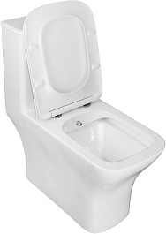 Azario Унитаз-моноблок Lodi AZ-8617B безободковый с функцией биде с бачком с сиденьем микролифт белый – фотография-6