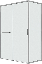 Grossman  Душевой уголок Style 110x80x195 профиль хром стекло шиншилла – фотография-1