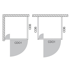 Roltechnik Душевая дверь "CDO1 750" transparent – фотография-7