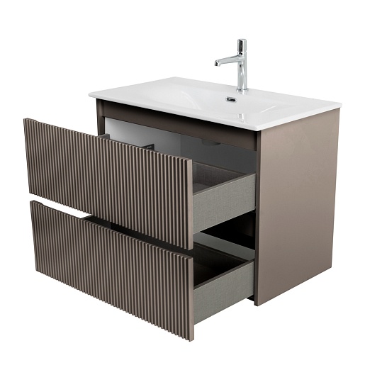 BelBagno Тумба под раковину Uno mini 90 подвесная Бежевый матовый – картинка-7