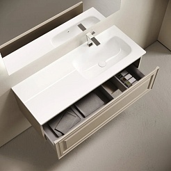 Sancos Тумба с раковиной Very 120 R beige soft раковина Grace 121 R CN7021 – фотография-5