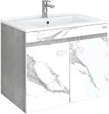 Onika Тумба с раковиной Марбл 75.02 подвесная мрамор/камень бетонный