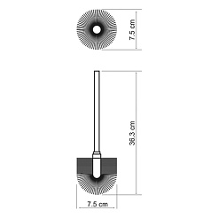 WasserKRAFT Ершик-щетка для унитаза K-026 – фотография-2