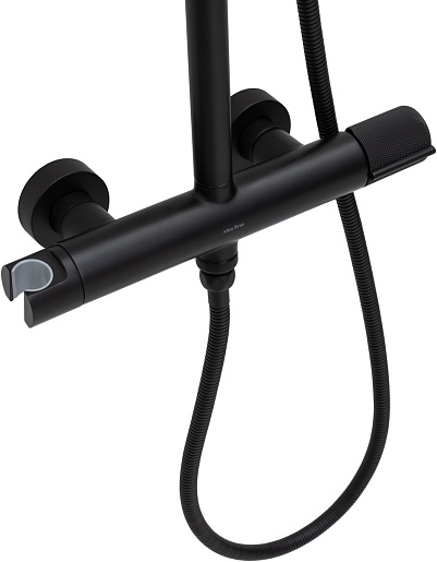 Allen Brau Душевая стойка Liberty 5.33007-31 черный матовый – картинка-5