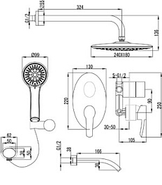 Lemark Душевая система Atlantiss LM3222C – фотография-2