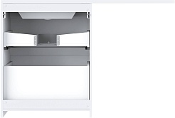 Vivon Тумба с раковиной под стиральную машину Donna 130R напольная белый глянец эмаль – фотография-8