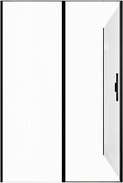 Allen Brau Душевой уголок Priority 140x80 3.31036.BBA/3.31042.BBA чёрный браш – фотография-6