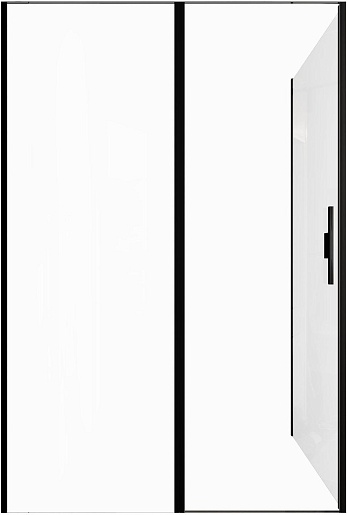 Allen Brau Душевой уголок Priority 140x80 3.31036.BBA/3.31042.BBA чёрный браш – фотография-6