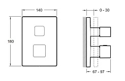 Jacob Delafon Смеситель термостатический для душа MODULO E75387-CP – фотография-2