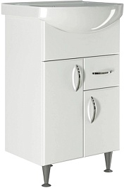 Mixline Тумба с раковиной Комфорт 50 Уют белая – фотография-1