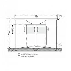 СанТа Мебель для ванной Верона 120 – фотография-4
