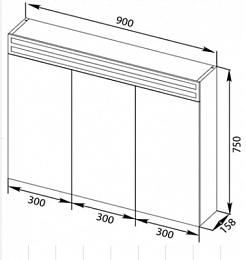 De Aqua Зеркало-шкаф для ванной Эколь 90 – фотография-4