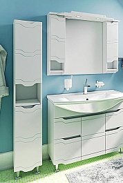 Runo Пенал для ванной Стиль 30 R с б/к – фотография-2