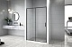 Aquanet Душевая дверь в нишу Pleasure Evo 130 AE65-N130-BT профиль черный стекло прозрачное – картинка-7