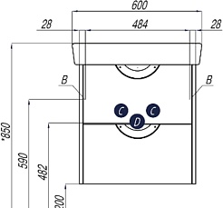 Акватон Тумба с раковиной Сильва 60 дуб макиато – фотография-8