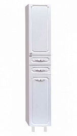 Misty Пенал для ванной Александра 35 R белый металлик с б/к – фотография-1