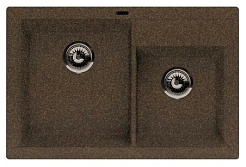 Florentina Мойка гранитная Касси 780 коричневый – фотография-1