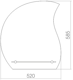 Mixline Зеркало Комфорт Нептун 52 – фотография-2