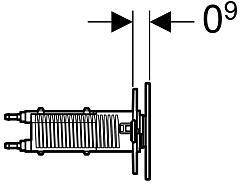 Geberit Кнопка смыва Sigma 70 115.635.FW.1 сталь – фотография-4