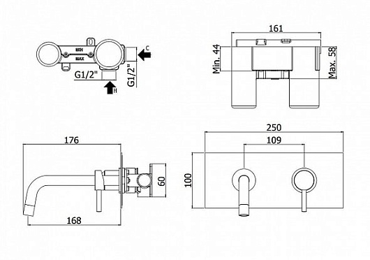 Paffoni Смеситель для раковины Light LIG101ROSE/M – фотография-2