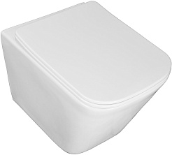 Azario Унитаз подвесной Hugo AZ-3103 безободковый белый – фотография-3