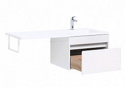 Aquanet Тумба с раковиной Токио 130 R подвесная – фотография-10