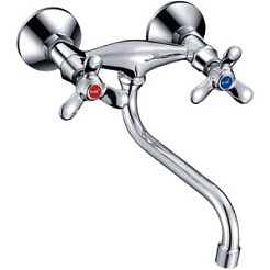 Frap Смеситель для кухни F4612 хром – фотография-1