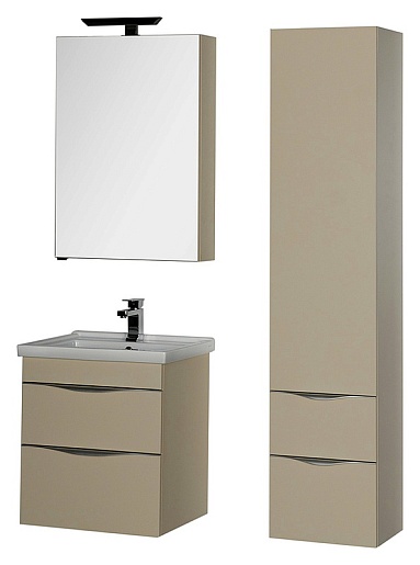 Aquanet Пенал для ванной "Эвора" сливочный – фотография-4