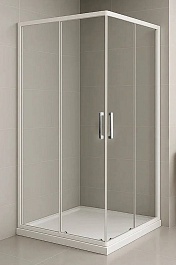 Royal Bath Душевой уголок 90/80 HPD RB 8090 HPD-T белый – фотография-1