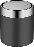 WeltWasser Ведро для мусора WW Teddy BL 1.5L черное матовое