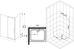 Esbano Душевой уголок ESR-8180 – фотография-9
